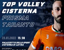 La Top Volley Cisterna torna il campo dopo lo stop-Covid: questa domenica ospita Taranto.