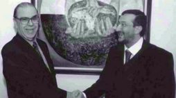 Addio a Francesco Paolo Fulci, un grande italiano della diplomazia: il pittore Guadagnuolo lo ricorda con la sua opera “Il Debito Estero”